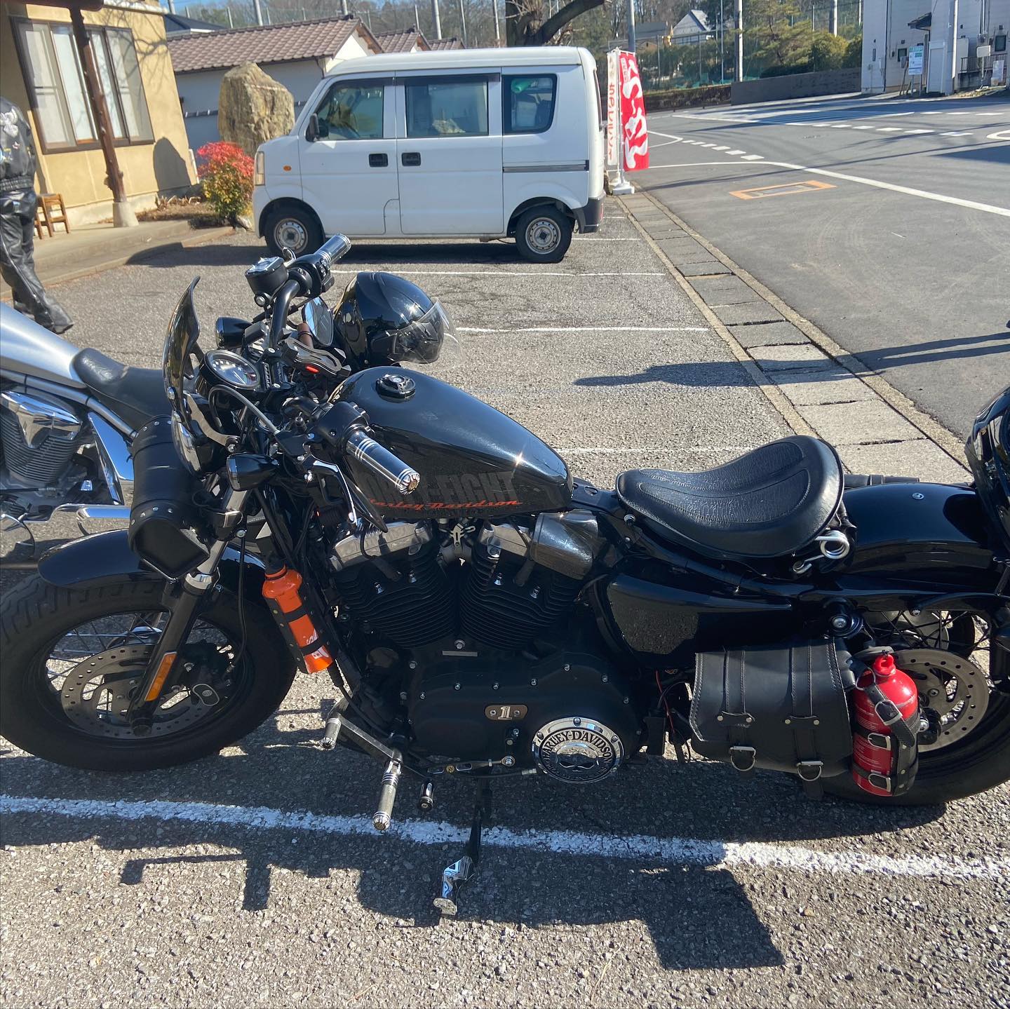 佐野駅前のはしもと様と、緑屋様は
バイク仲間だそうなんだ。おふたりでラーメン食べに来てくれたよ！バイクかっこいい！